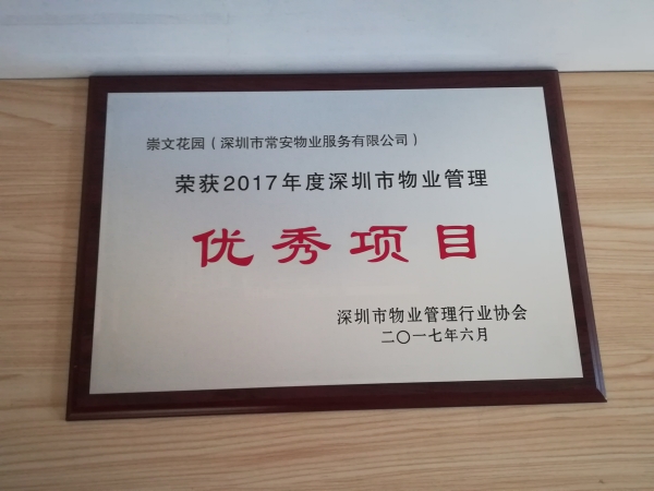 崇文花園市優秀項目