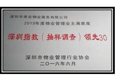 深圳指數(shù)（抽樣調(diào)查）領(lǐng)先30